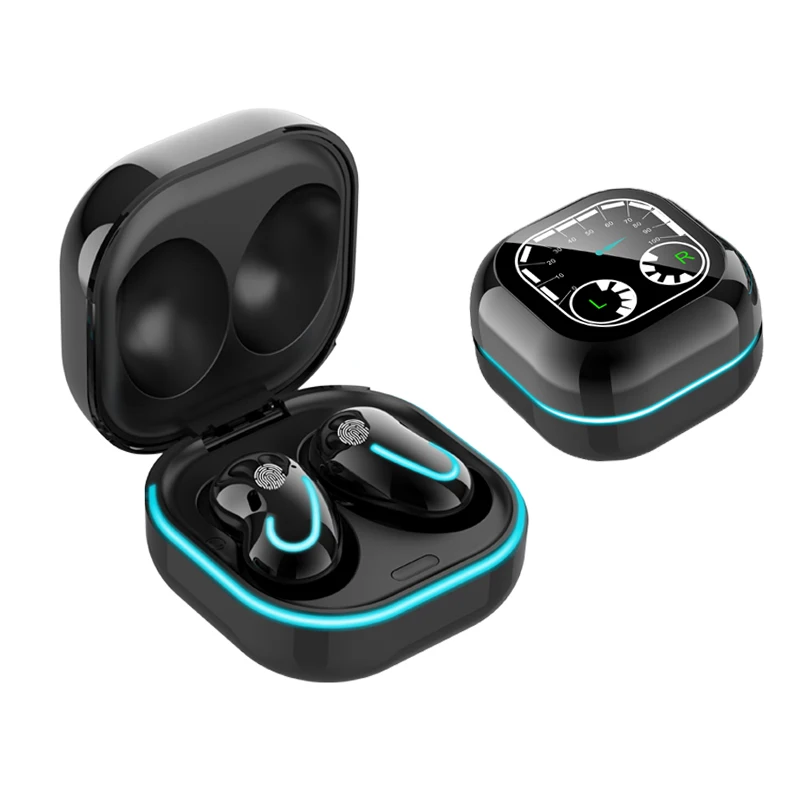 Беспроводные Bluetooth-наушники с сенсорным управлением и часами | Электроника