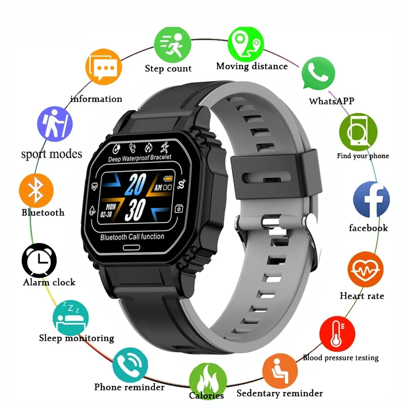 

KESHUYOU B2 2021 Smart Watch Men Sport Fitness Watch Answer Call Heart Rate For Kids Hours Gift Android ios smartwatch Men+box