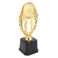19 5cm golden creative design award trophy reward prizes decor competition sport gift awards trophy with black base for
