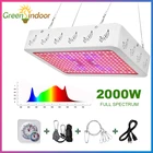 Светодиодная фитолампа полного спектра для растений, 20001000 Вт