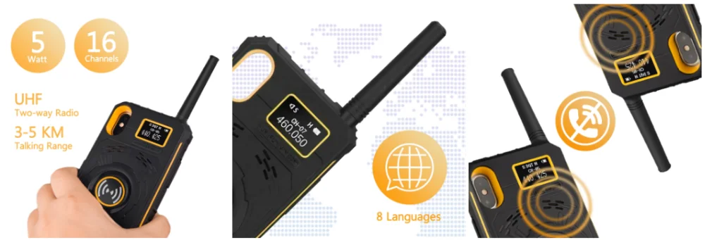 IRaddy GM-series 3-в-1 UHF чехол для телефона двусторонней радиосвязи Перезаряжаемые на Батарея защита от ударов при падении сотовый телефон для iPhone
