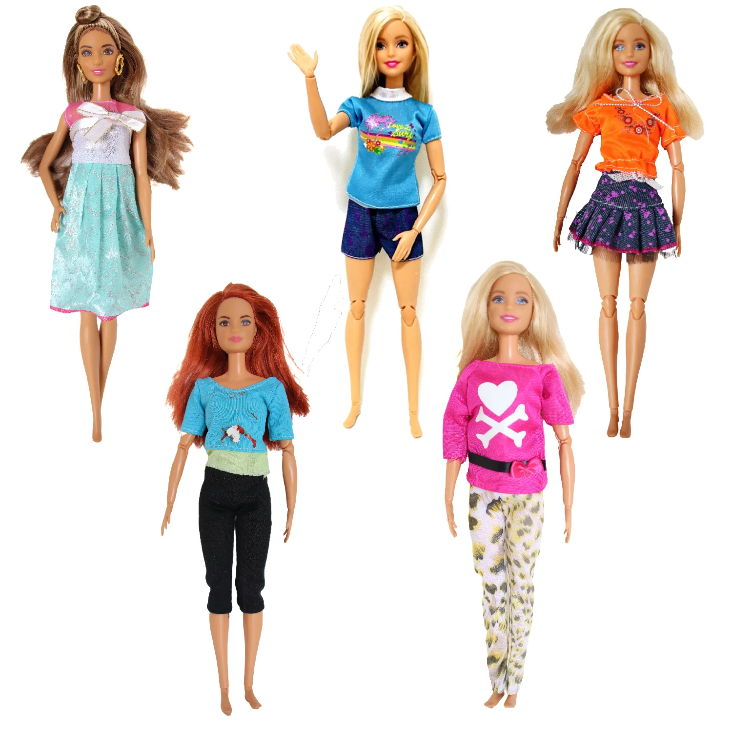 

Fashion Dress Outfit Sets for Barbie 30cm BJD FR Doll Clothes Accessories Play House Dressing Up Toys Gift