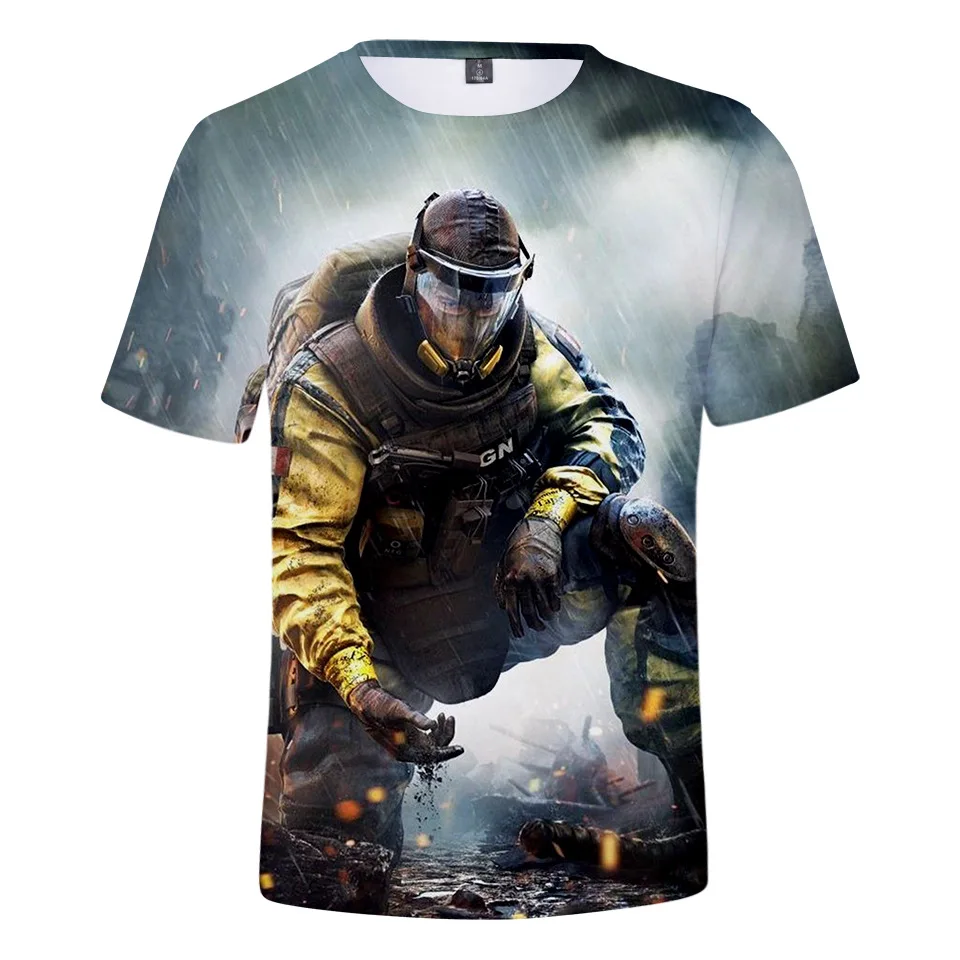 

Rainbow Six Siege T-shirt FPS Shooting Game 3D Print Streetwear Men Women Casual Fashion Crew Neck T Shirt Harajuku Tshirt Tops