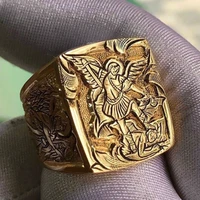 2021 new womens ring fashion golden ancient greek mythology and legend gift creative punk mens luxury jewelry souvenir ring