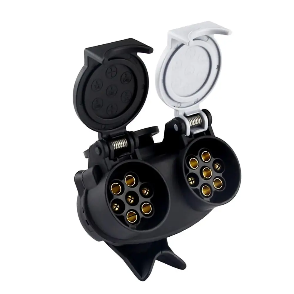 

13 Pin To 7 Pin Double-head Connector 12V RV Trailer Power Connector Plug Socket Connector High Quality For Dropshipping