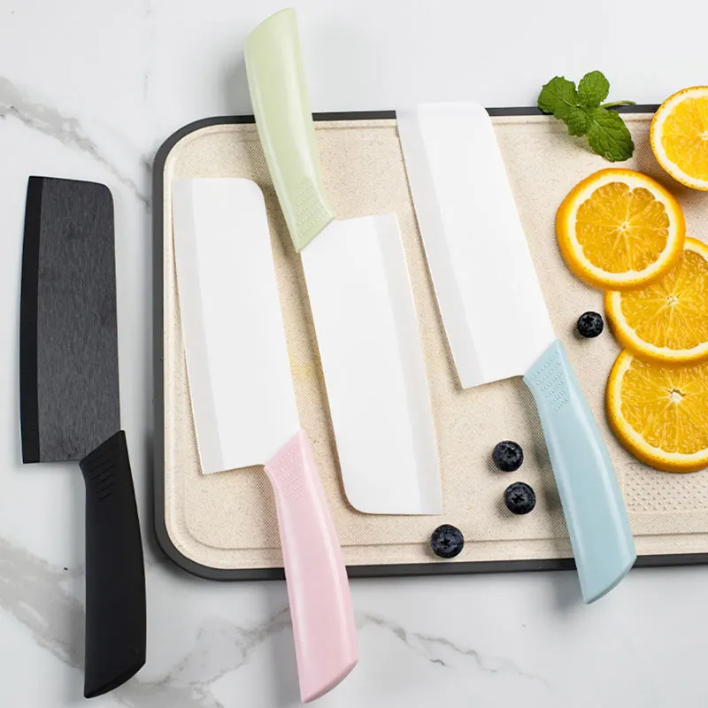 

Ceramic Knife Set With Holder Kitchen Knife 6 Inch Home Use Potato Meat Ceramic Peeler Paring Utility Slicing Chef Ceramic Knife