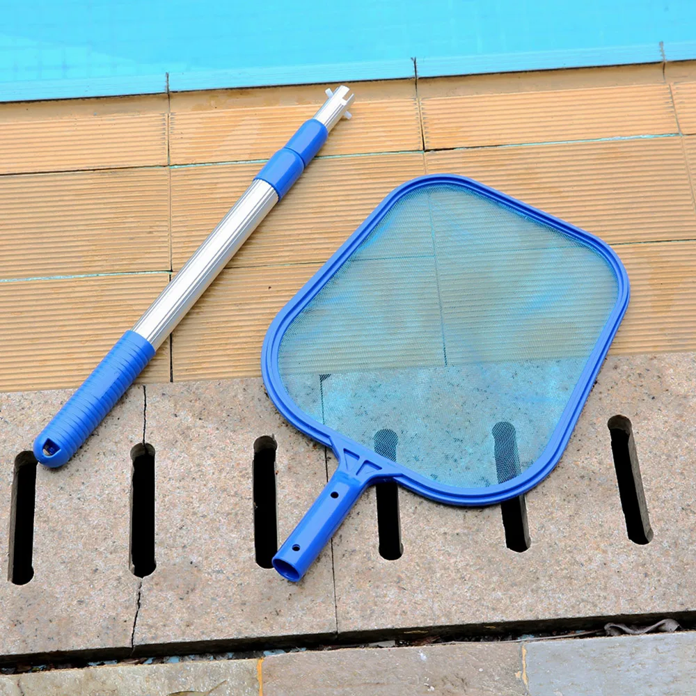 Swimming Pool Skimmer Net Rubbish Cleaning Rake Mesh Leaf Nets Deep Bag All Kinds Pools Use Expansion Accessories | Спорт и