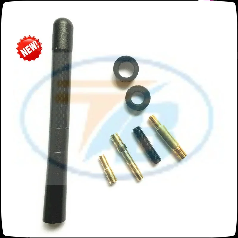 

Nissan Infiniti BLACK CARBON FIBER SHORT 4.7" INCH ANTENNA for screw on type