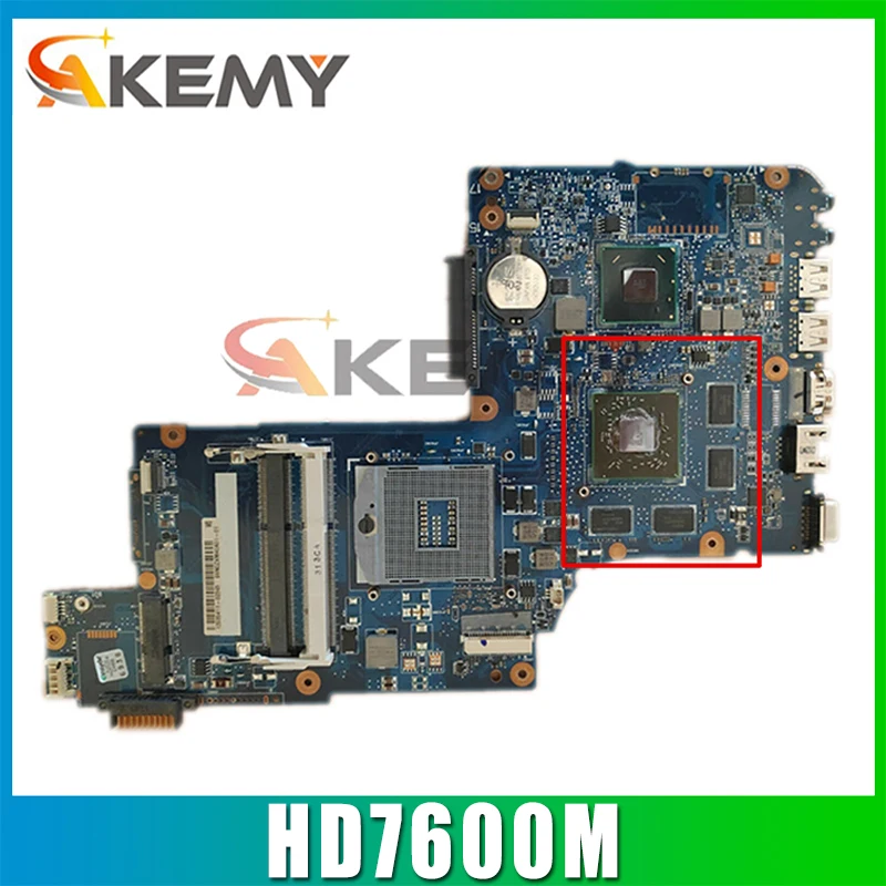 

Материнская плата AKEMY для ноутбука Toshiba Satellite L870 C870 HM76 DDR3 HD7600M, работает с материнской платой