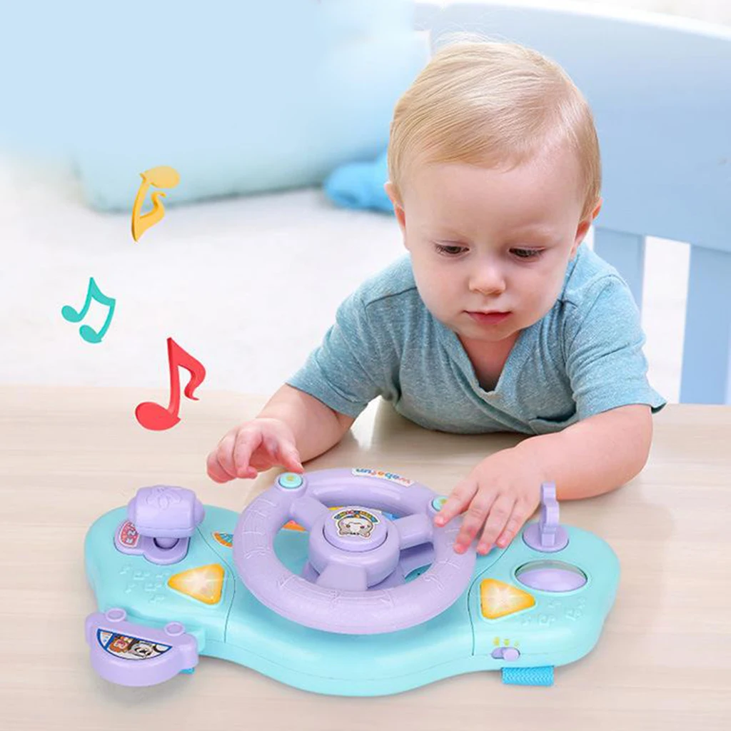 

Children's Toy Simulation Small Steering Wheel Copilots Simulated Steering Toy Wheel Early Education Sounding Toy Kid Toys Gift