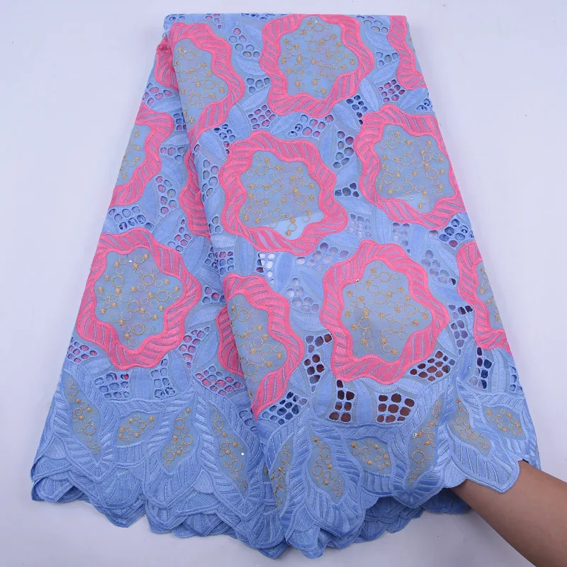 Высококачественная швейцарская вуаль кружево в Швейцарии Африканская Хлопковая