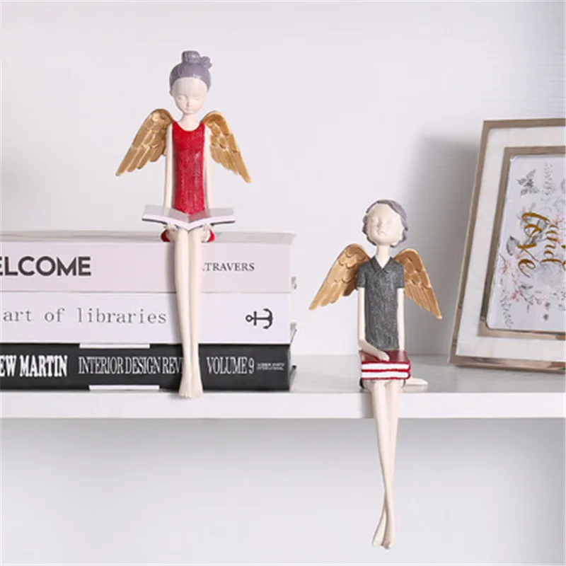 

Bao Guang Ta Nordic Creative Figure Statue Simple Living Room Children's Room Office Craft Figurines Home Decor Sculpture A3235