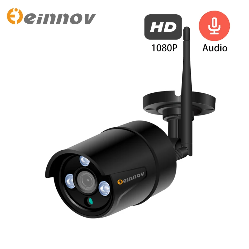 Einnov уличная ip-камера Wifi камера видеонаблюдения беспроводная HD 1080 P CCTV Bullet Camara с