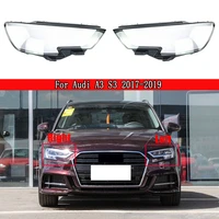car front headlight cover glass lamp transparent lampshade shell auto glass lens for audi a3 s3 2017 2018 2019