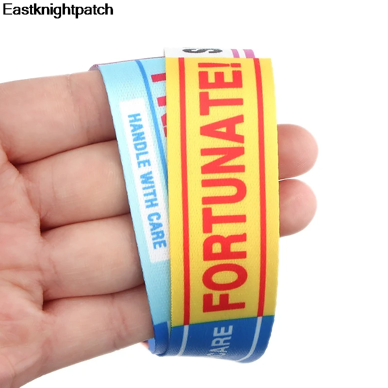 

Warning sign tags Strap Neck Lanyards for keys ID Card Pass Gym Mobile Phone badges holder DIY Hang Rope for women E0893