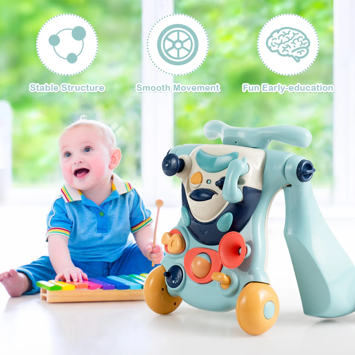 2 в 1 ребенок сидеть to стенд Walker Kids Развивающий центр рюкзак для прогулок основном