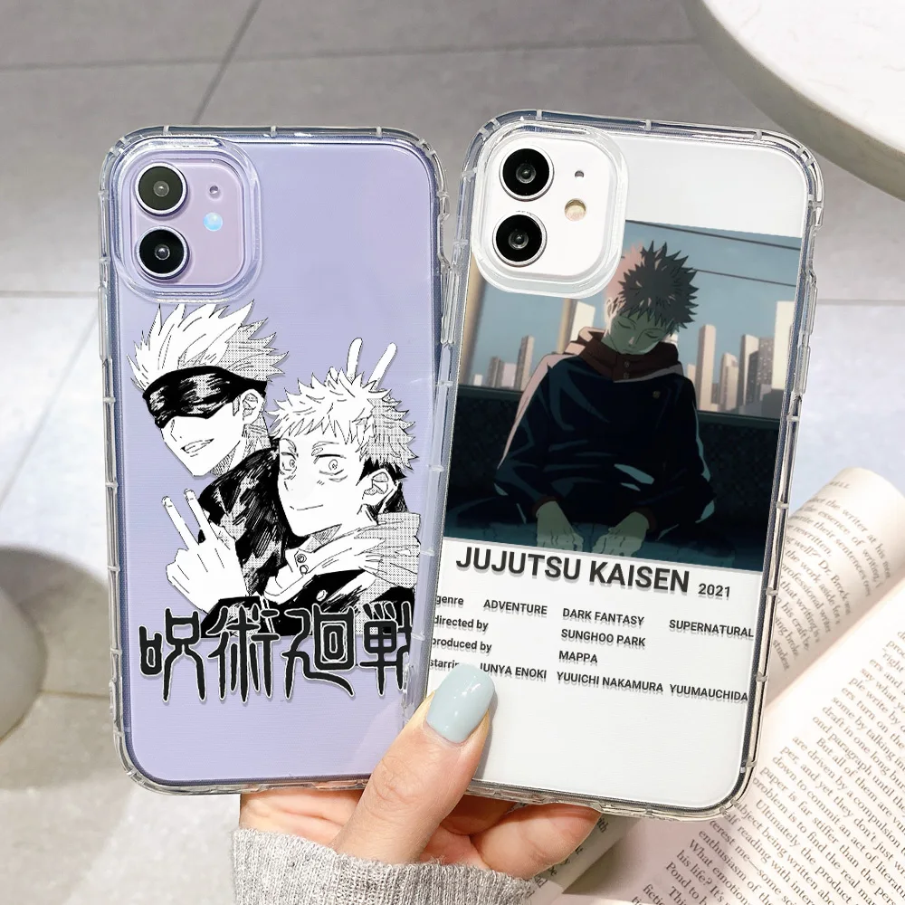 Jujutsu Kaisen Anime Case For iPhone 11 Case For iPhone 12 Pro Max 13 7 8 Plus SE 2020 XR X XS 6 iPhone12 Mini Cover Funda Shell