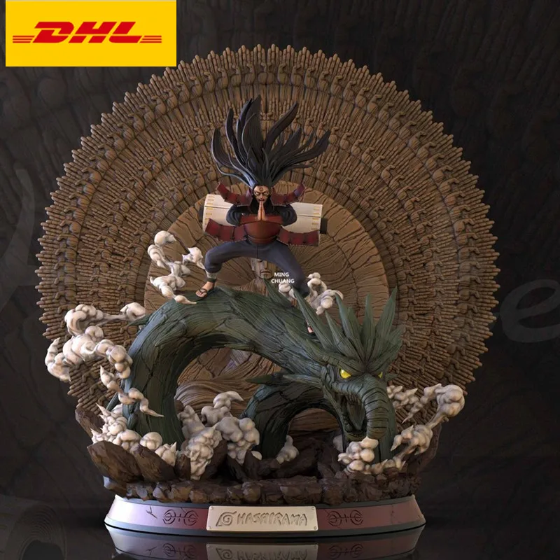 30 &quotСтатуя Наруто Senju Hashirama бюст Shodai Hokage полная длина портрет верхней части Будды