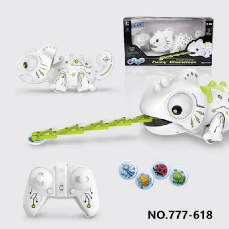 Детский робот-динозавр с дистанционным управлением игрушечный хамелеон