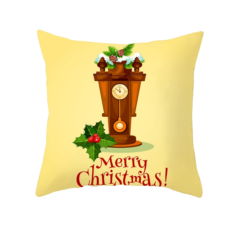 Fuwatacchi Gold Merry Christmas Cushion Cover New Year Gift Throw Pillow Covers for Home Sofa Decorative Pillowcases 45*45cm - Цвет: PC11950