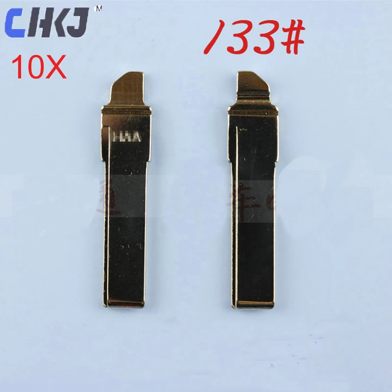 CHKJ 10 шт./партия HU66 без выреза пустой авто лезвие для Volkswagen Golf 7 MK7 для Skoda Octavia A7 пульт дистанционного управления для Audi A6 Автомобильный ключ 133
