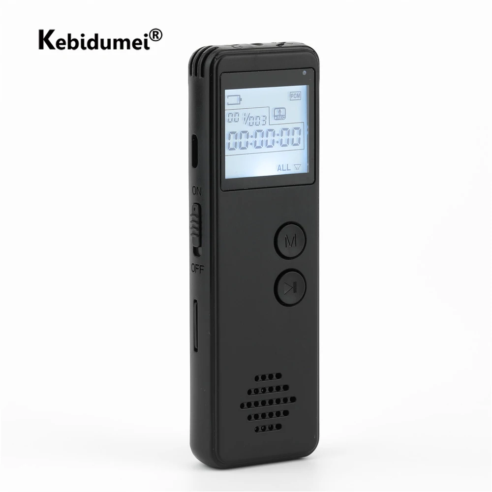 Digital Voice Recorder Long Distance Audio MP3 Dictaphone Noise Reduction One Key Recording WAV Record Player 128Kbps | Электроника