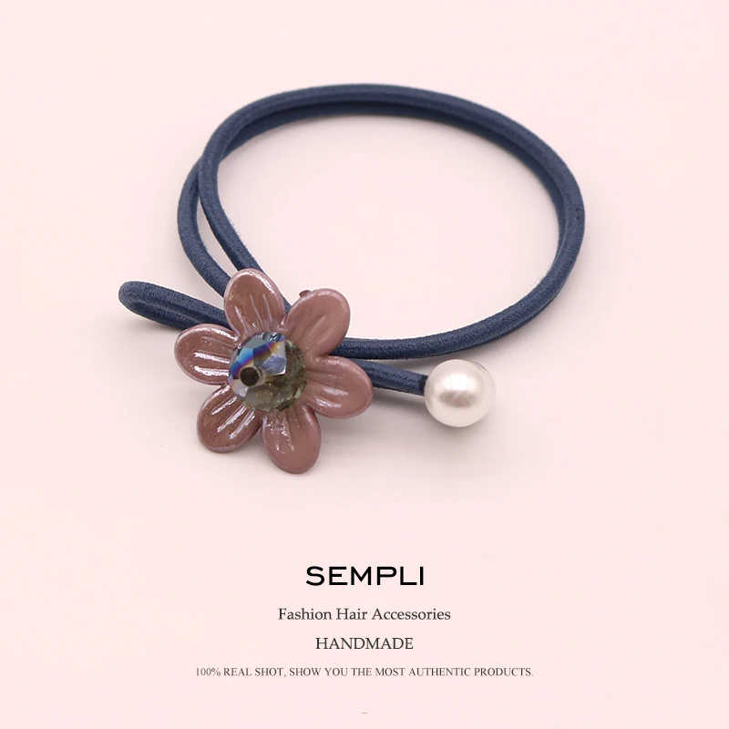 Sempli 100% нейлоновые эластичные резинки для волос женские пластиковые с