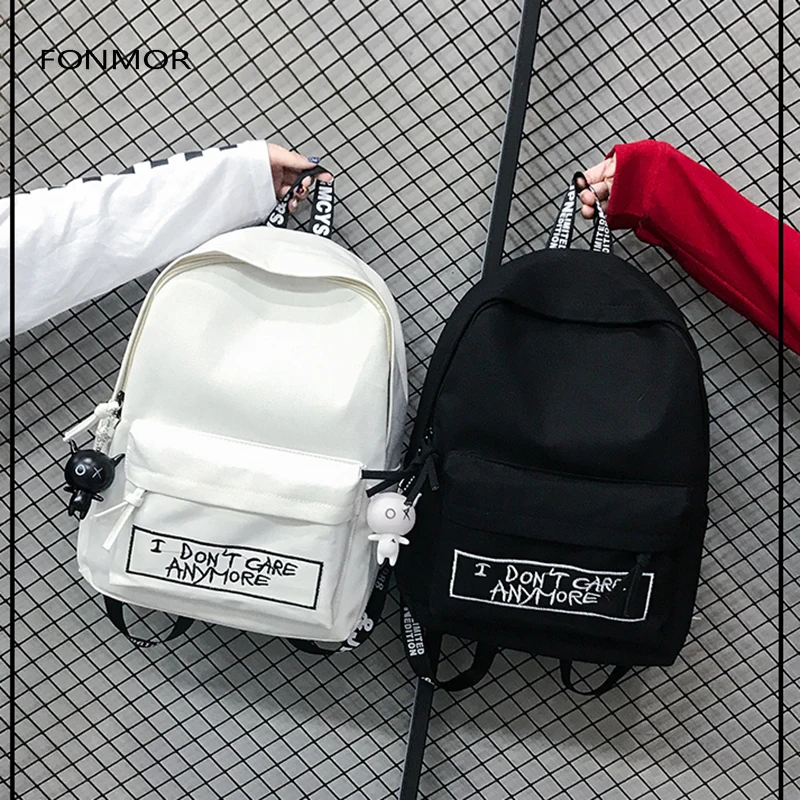 2019 новый рюкзак модный холщовый женский кукольная подвеска дорожная женская