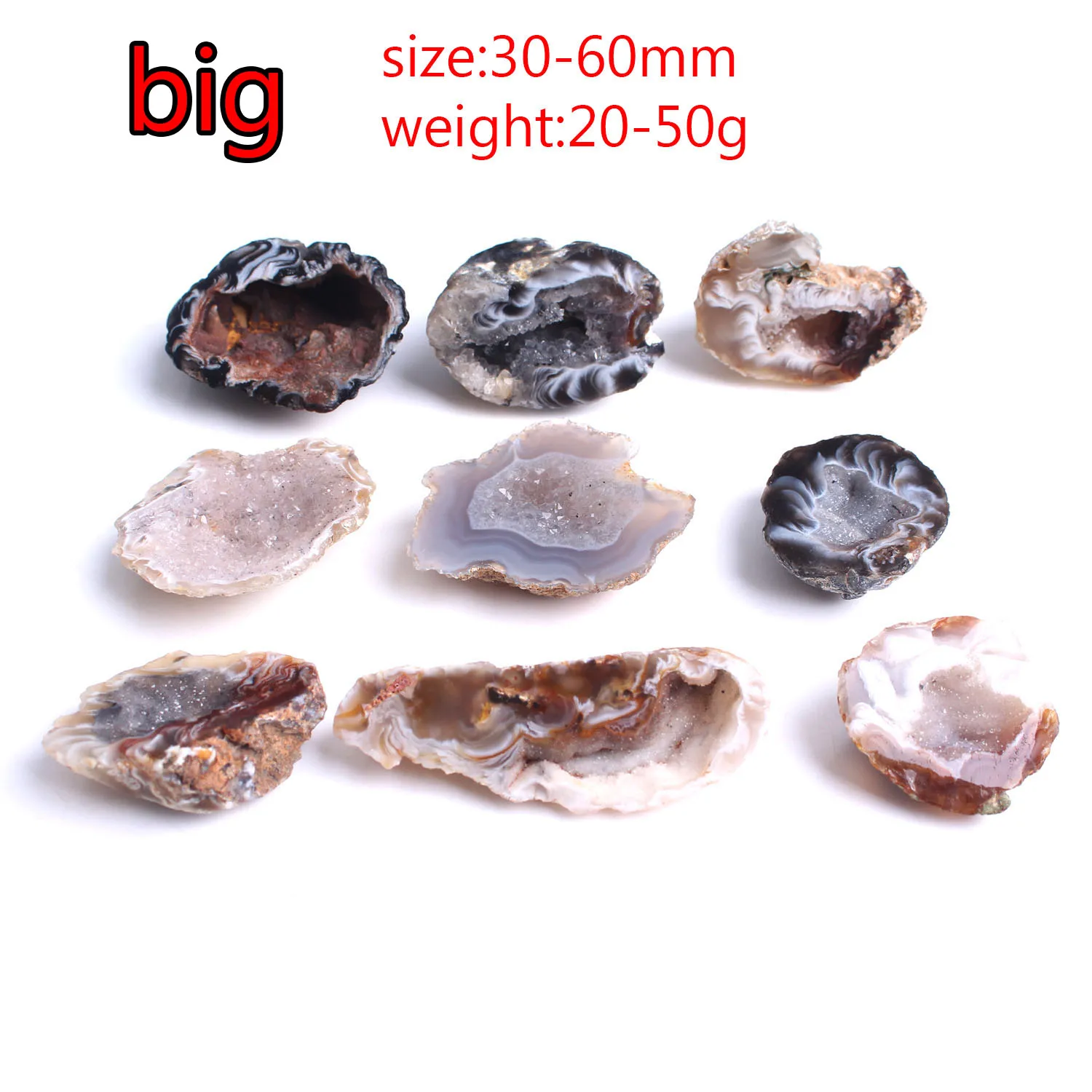1PC Natural Agate Crystal Geode One Polished Irregular Quartz Gemstone Specimen Home Decor | Дом и сад