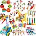 Деревянные погремушки для детей 0-12 месяцев