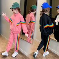girls clothes coat pants sets 2021 cardigan spring autumn kids teenagers outfits children clothing kids sets jogging suit