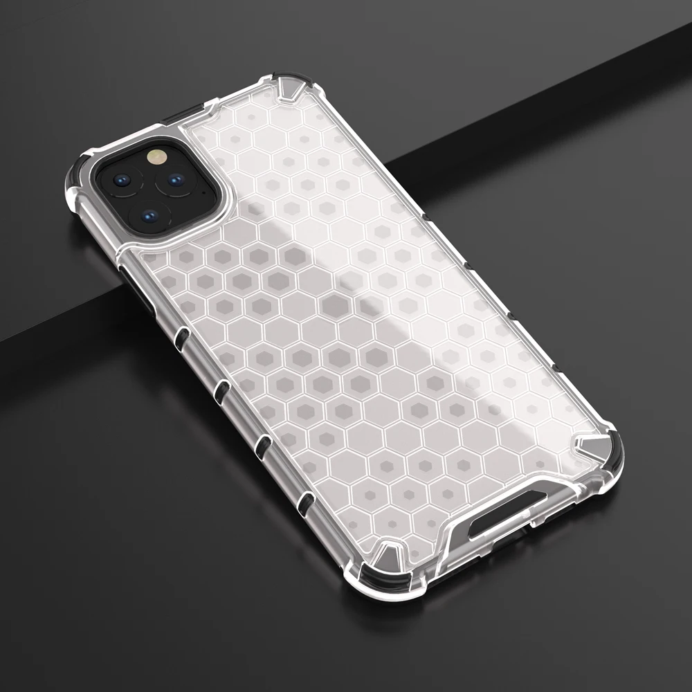 10 шт./партия противоударный бронированный чехол для iphone 11 Pro Max, Гибридный Силиконовый твёрдый PC Прозрачный чехол для iphone 11 Coque Funda