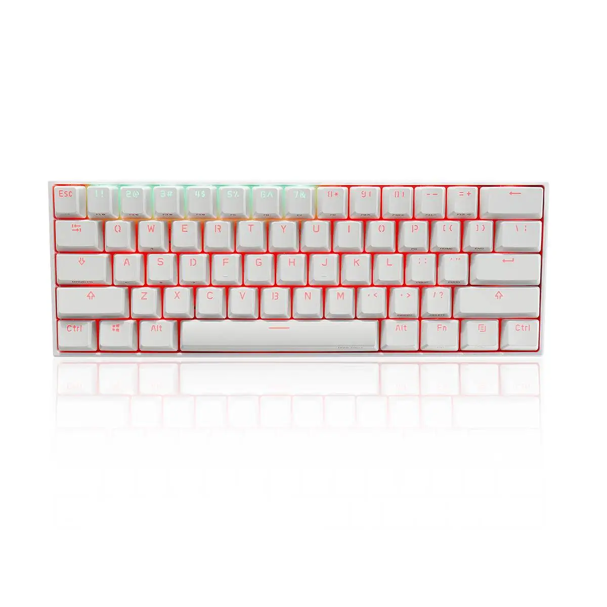 Механическая игровая клавиатура Anne Pro 2 bluetooth 4 0 Type C 60% RGB 61 клавиши красный синий