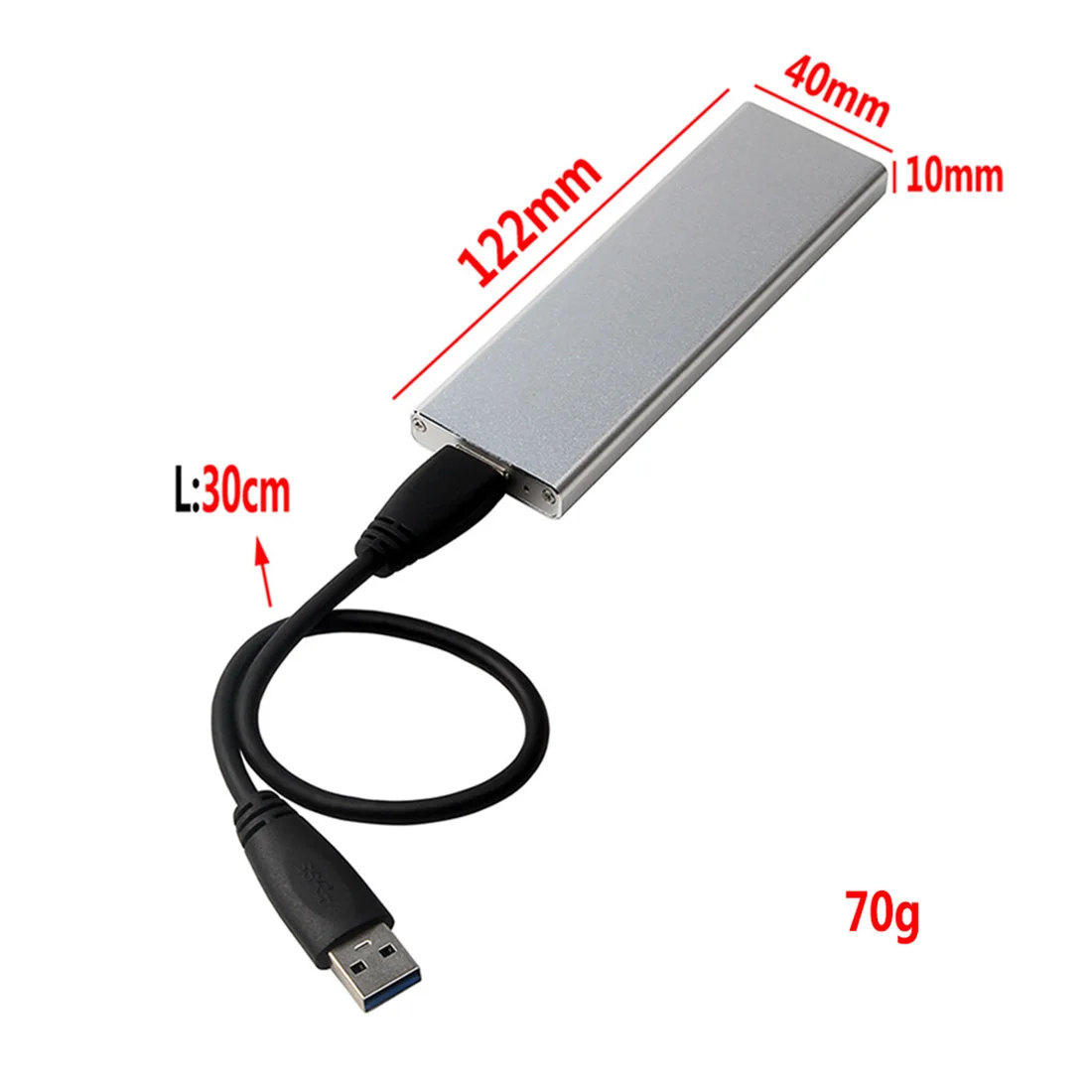 XT-XINTE External Hard Drive Case Adapter for 2012 MacBook Air SSD to A1465 A1466 MD223 MD224 MD231 Adapter USB 3.0 SSD Case Box