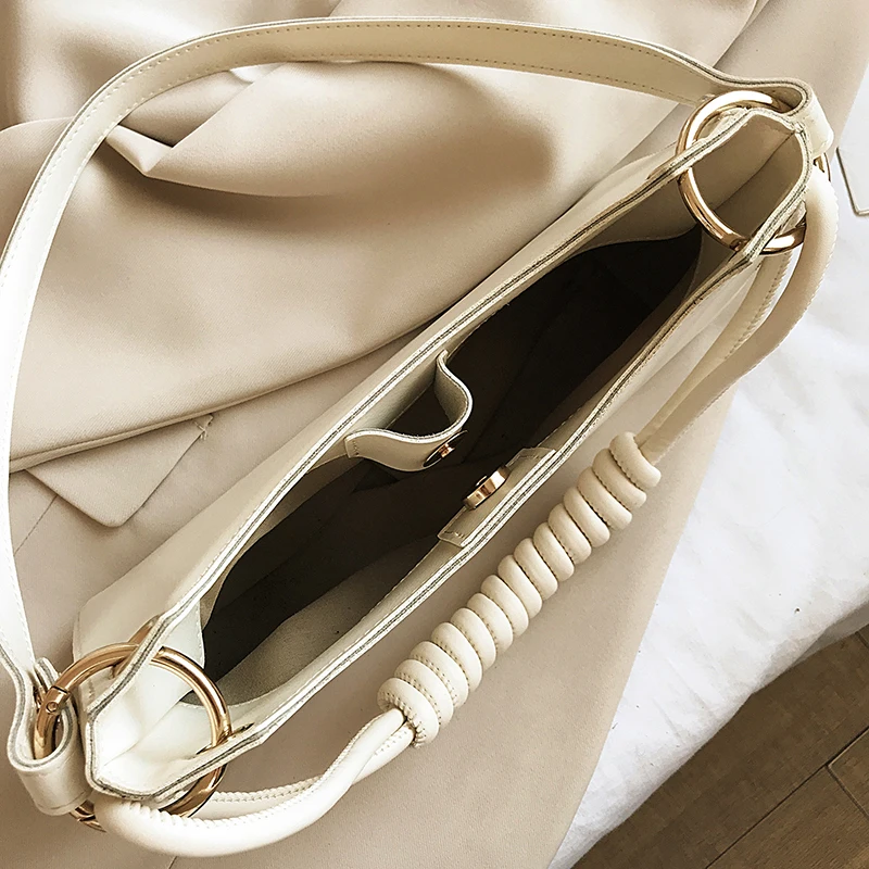 

Fashion Leather Shoulder Bags Baguette Luxury Brand Handbags Women Candy Color Summer Bag Designer Purses Clutch Bag Sac A Main