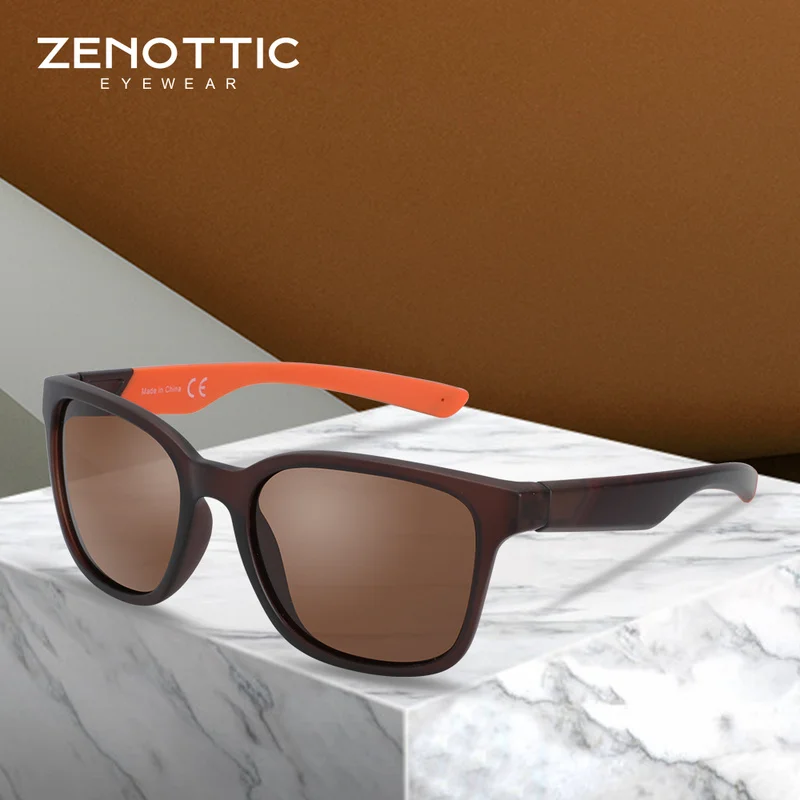ZENOTTIC, классические, поляризационные солнцезащитные очки, мужские, Полароид, ультралегкие, для вождения, квадратная оправа, солнцезащитные очки, мужские, очки, UV400, Gafas De Sol