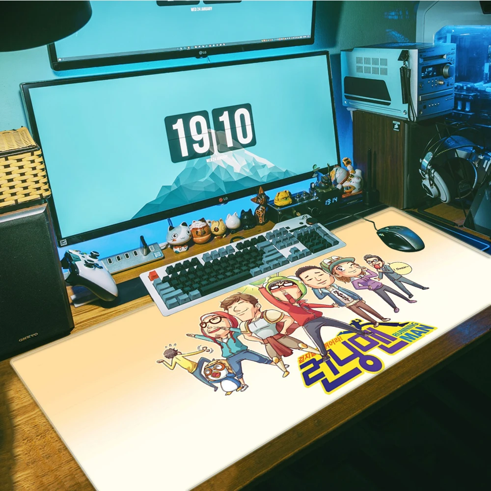 

Игровой коврик для мыши, мягкая противоскользящая мышь из натурального каучука, для ТВ-шоу, бега, офиса