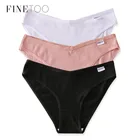 Трусы женские хлопковые с низкой посадкой, с буквами и V-образным вырезом, M-2XL