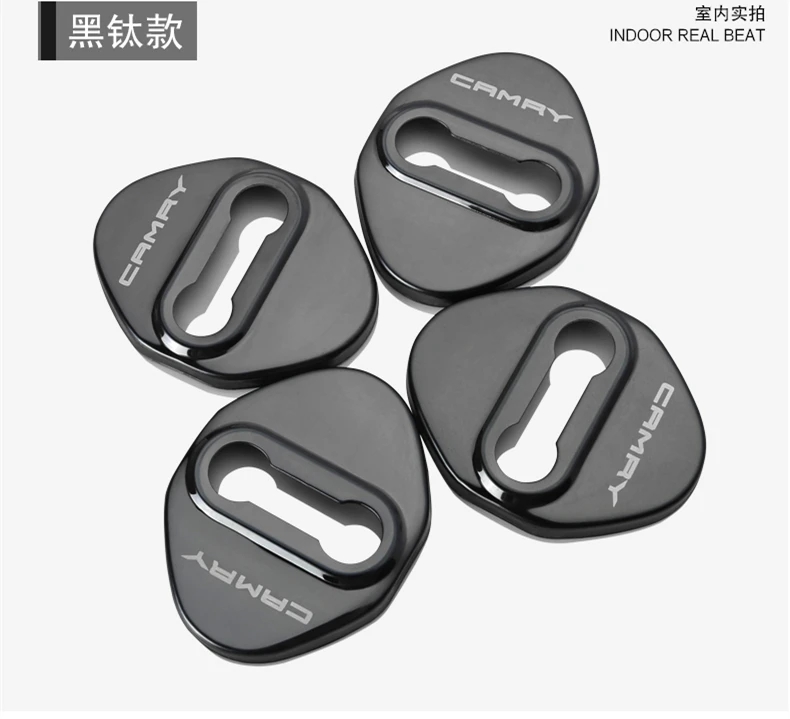 4 шт. DIY стайлинга автомобилей Нержавеющая сталь дверной замок чехол наклейки для