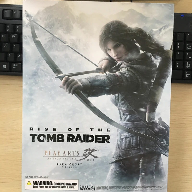 with box The Tomb Raider фигурка Лара Крофт Play Arts Kai Toys 1" 27 см - Цвет: with box