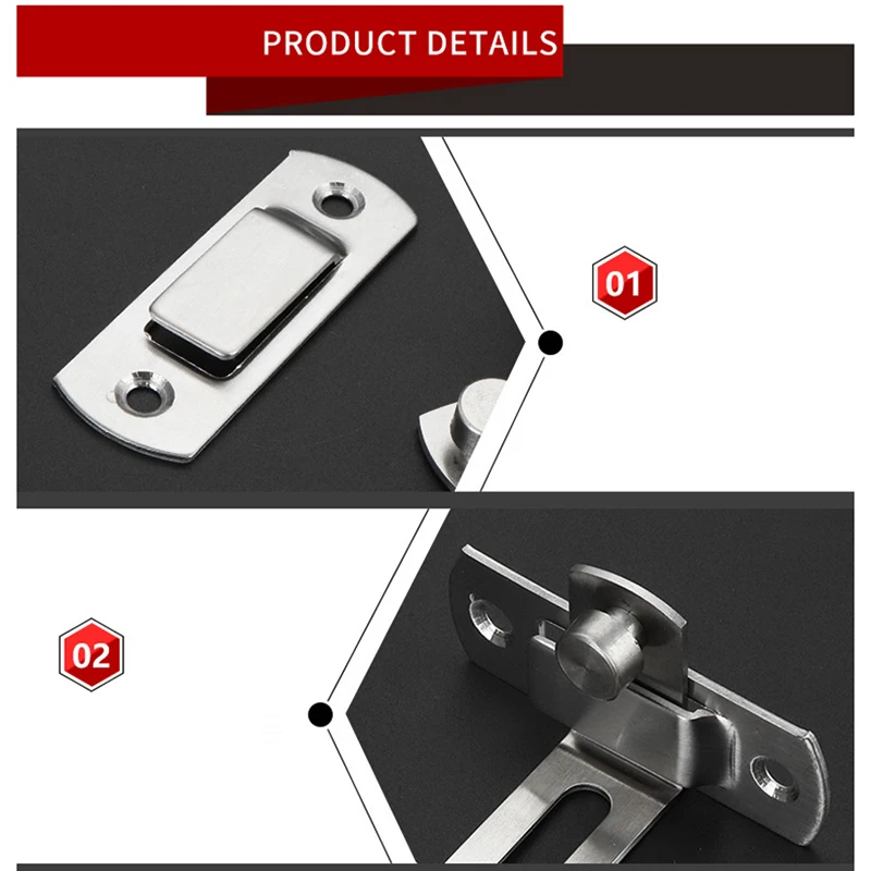 Дверная защелка Cardoria из нержавеющей стали замок на окно с защелкой 90 градусов