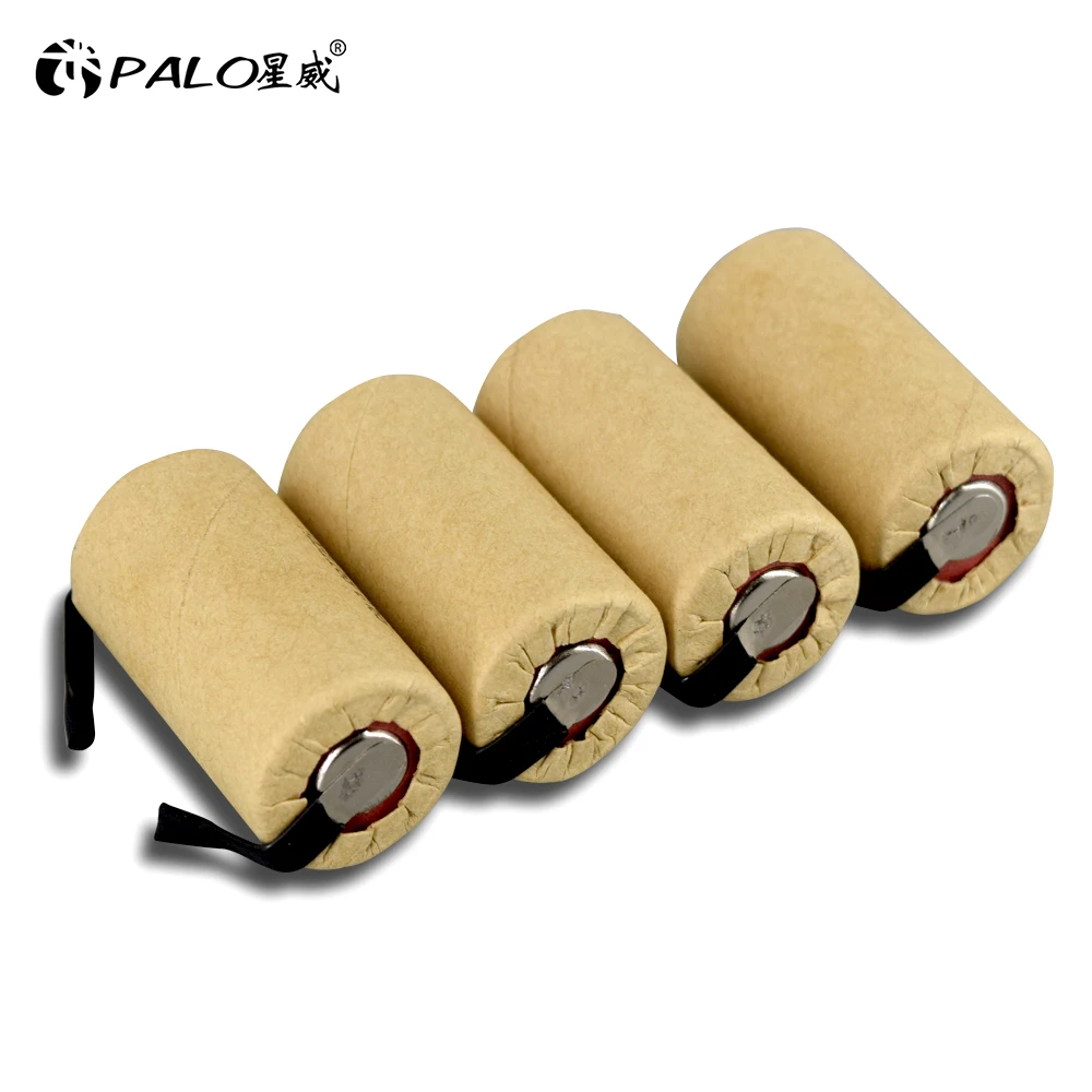 2-12 шт 2200mAh SC 1 2 V аккумуляторная батарея Sub C NI-CD с заварочными вкладками для