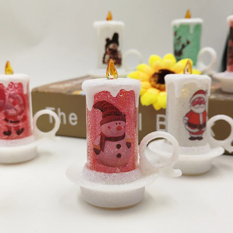 

Snowman Doll Light,Snowman Flameless Candle Lamp,Led Candle Night Lamp Electronic Candle Snowman Light