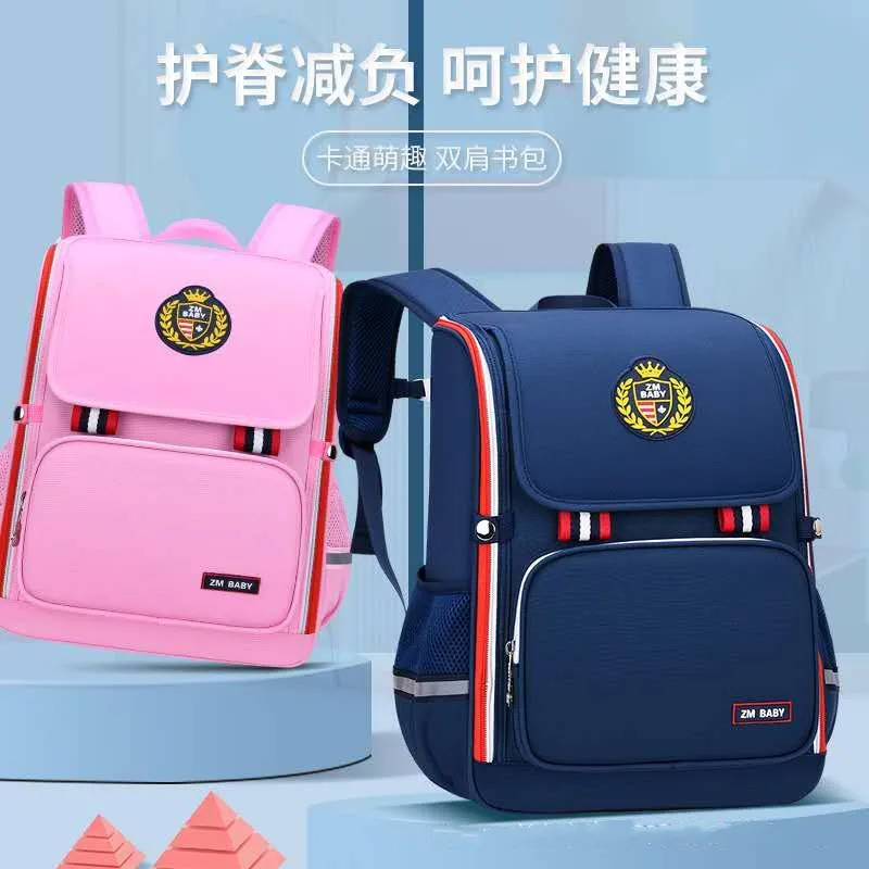 2021 Children School Bag for Boys Girls Student Space Backpack Primary Student Knapsack Large Capacity Super Light Mochilars