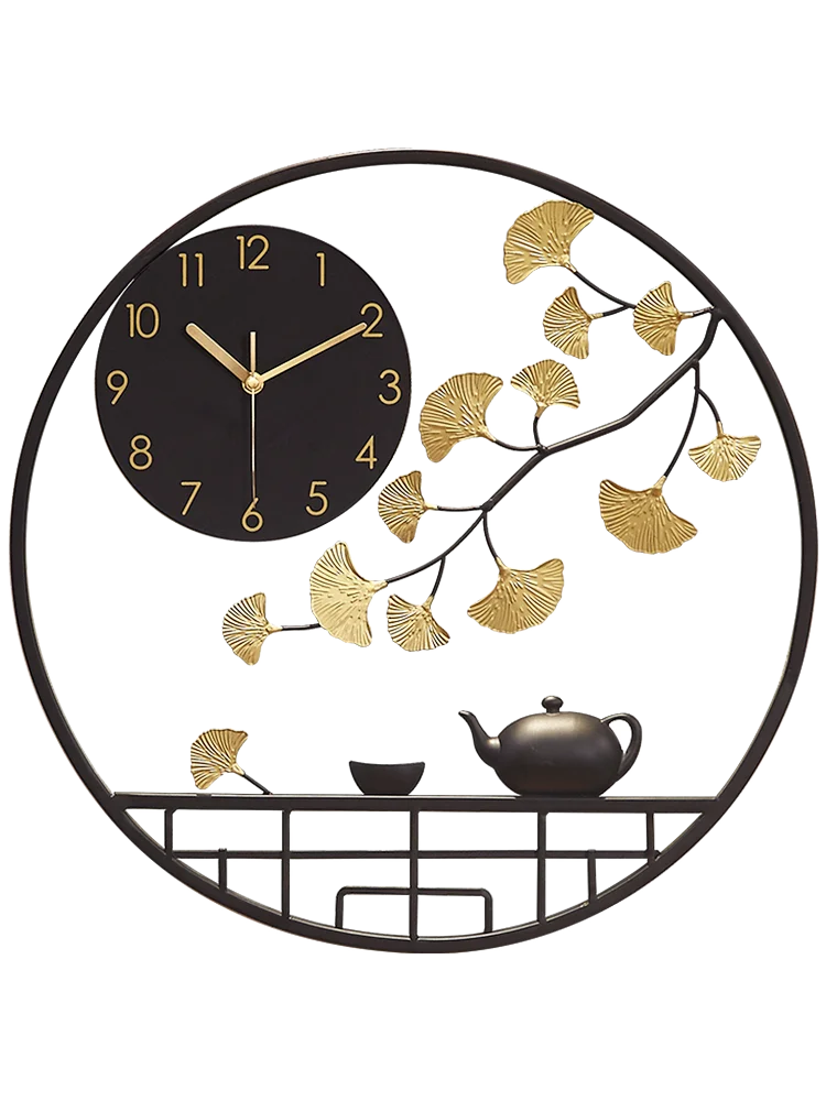 Роскошные большие настенные часы для гостиной креативные в китайском стиле