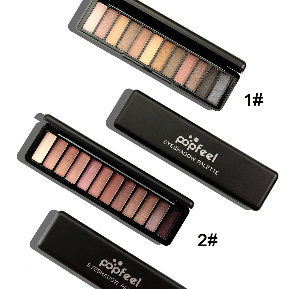 12 Color Matte Eyeshadow Palette Make up Shimmer Natural Easy to Eye Shadow Set Cosmetics With Mirror |