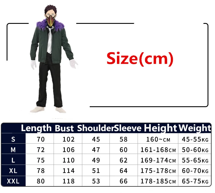 

Overhaul Chisaki Kai Cosplay Costume My Hero Academia Party Role Play Uniform Jacket