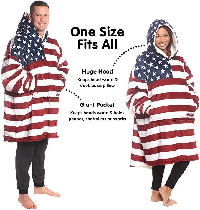 Зимние уличные огромные пушистые одеяла с капюшоном мягкая теплая удобная