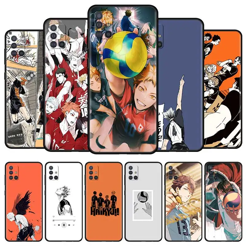 

Japan Anime Oya Haikyuu Silicone Phone Case For Fundas Samsung Galaxy A51 A21s A71 A12 A31 A52 A41 A32 A72 5G A02s A11 A02 Cover