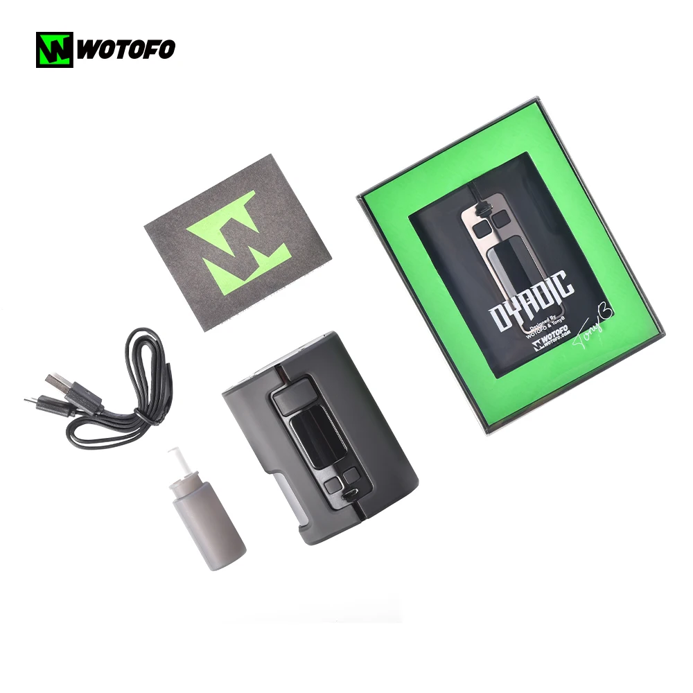Оригинальный Wotofo Dyadic Squonk коробка мод с профиль Unity RTA Vape танк атомайзер 510 нить